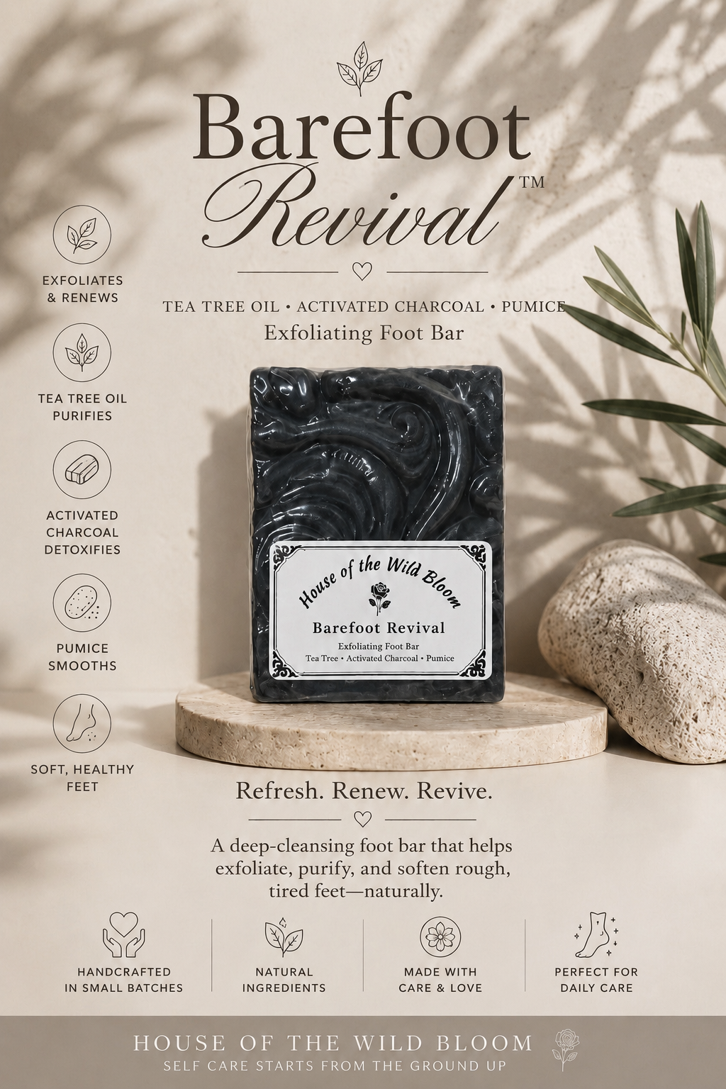 Small-batch House of the Wild Bloom skincare